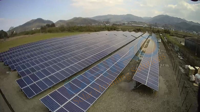 Japan 500kw Solar Station - CHIKO Ground Solar Mounting System