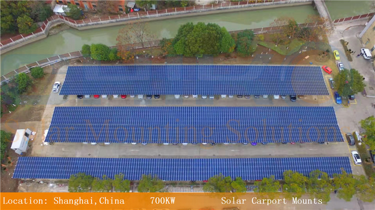 China 700KW Project –CHIKO Waterproof Carport Solar Mounting System