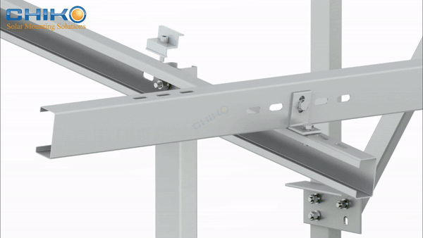 Solor Mounting Ground Mount - CHIKO T2VC Installation GIF-3.gif