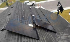USA 10KW household solar mounting system project-CHIKO Solar Asphalt Roof System