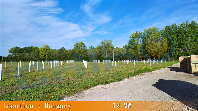 Hungary 12MW Ground Project-CHIKO Pile Solar Mounting System
