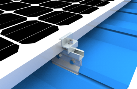 New tin roof solar bracket installation solution - low cost and high quality