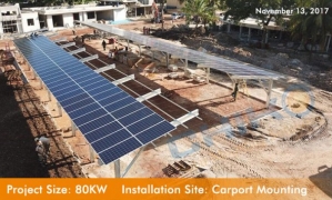 2017 Chiko Solar 80KW Project Solar Carport Mounting Located in South Africa